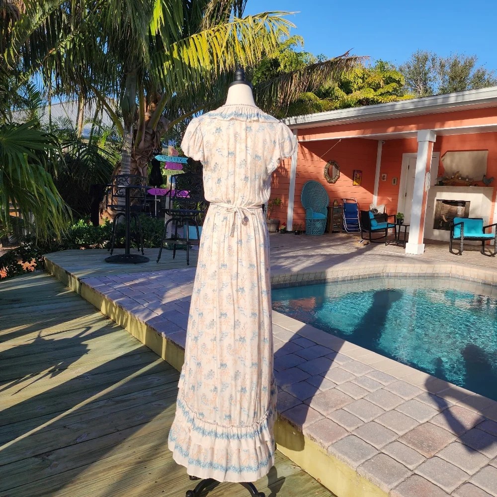 Chelsea & Violet Hi-Lo Prarie Midi Dress Sz S - Picture 10 of 13